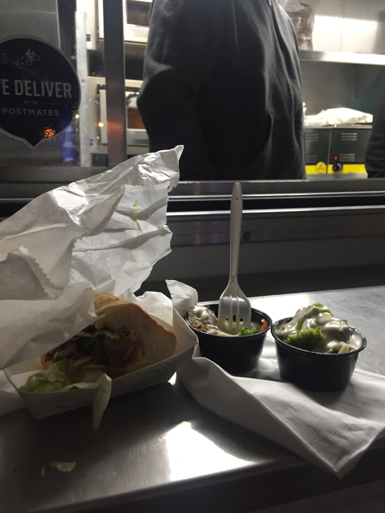 Food service moment at a truck window during Bud Light Friendsgiving